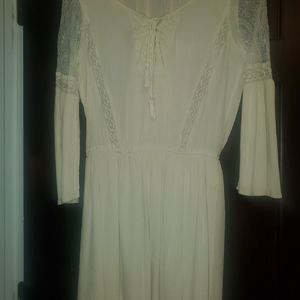 Cream lace dress